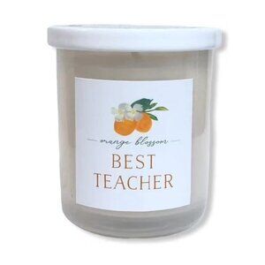 DW Home Scented Candle Small Single Wick 3.8 oz. - BEST TEACHER Orange Blossom